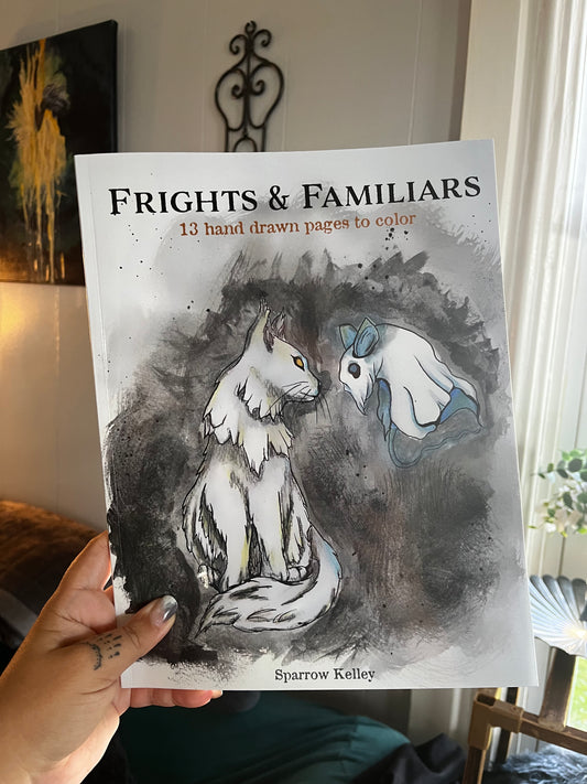 Frights and familiars coloring book